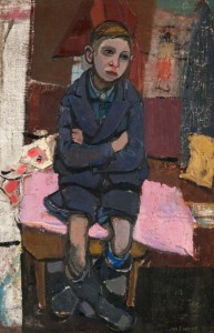 Boy on Stool by Joan Eardley