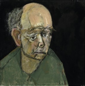 William-Utermohlen-Self-Portrait-Green-Oil-on-Canvas-1997